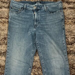 Express Men's Denim Blue Straight Jeans